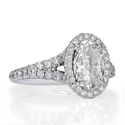2.79ct Oval Cut Diamond Engagement Ring