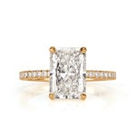 3.48ct Radiant Cut Diamond Engagement Ring