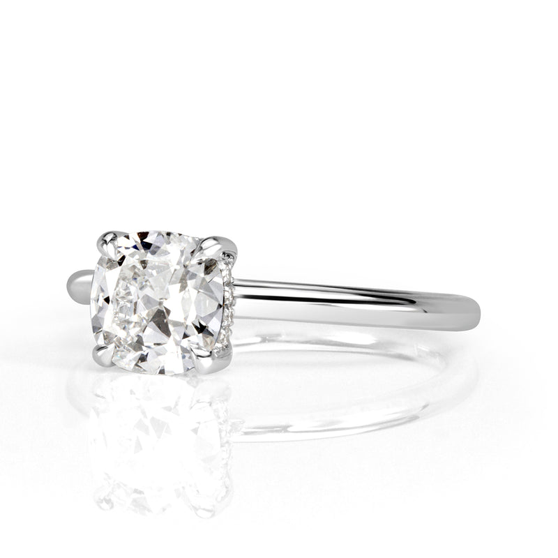 1.12ct Old Mine Cut Diamond Engagement Ring