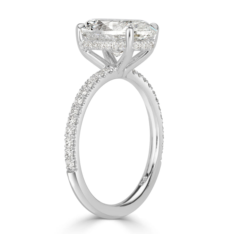 2.86ct Oval Cut Diamond Engagement Ring