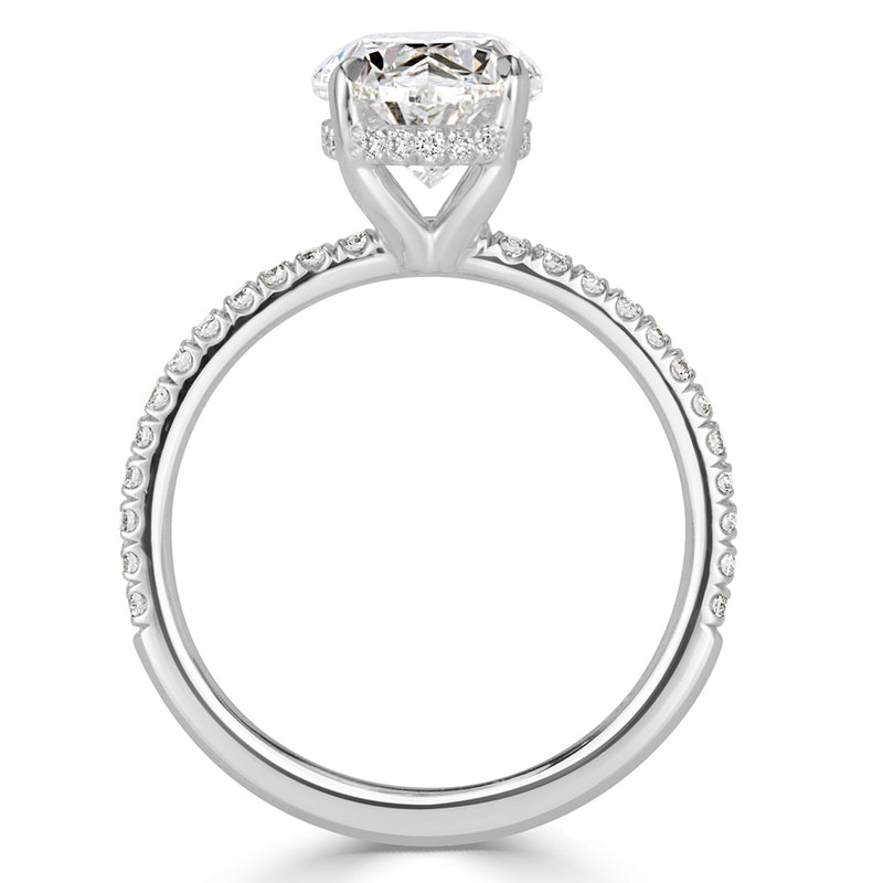2.86ct Oval Cut Diamond Engagement Ring