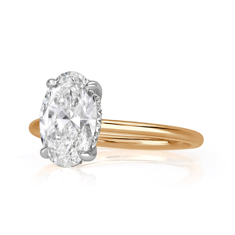 2.07ct Oval Cut Diamond Engagement Ring
