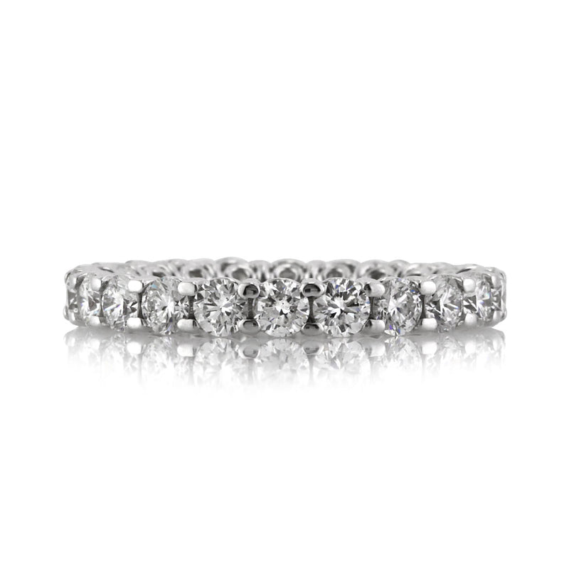 2.25ct Round Brilliant Cut Diamond Eternity Band in Platinum