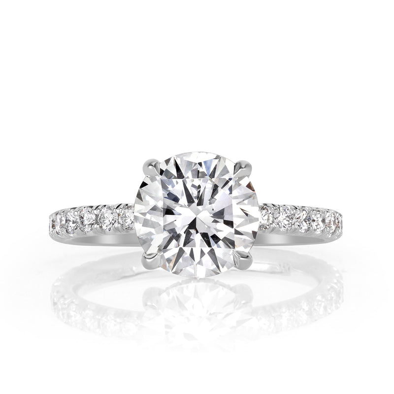 2.60ct Round Brilliant Cut Diamond Engagement Ring