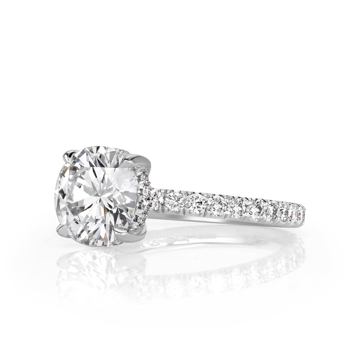 2.60ct Round Brilliant Cut Diamond Engagement Ring