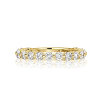0.95ct Round Brilliant Cut Diamond Wedding Band in 18k Yellow Gold