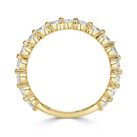 0.95ct Round Brilliant Cut Diamond Wedding Band in 18k Yellow Gold