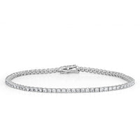 2.80ct Round Brilliant Cut Diamond Tennis Bracelet in 18k White Gold