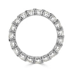 2.55ct Heart Shaped Diamond Eternity Band in 18k White Gold