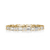 1.00ct Baguette Cut and Round Brilliant Cut Diamond Eternity Band in 18k Champagne Yellow Gold