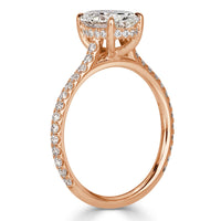 2.09ct Oval Cut Diamond Engagement Ring