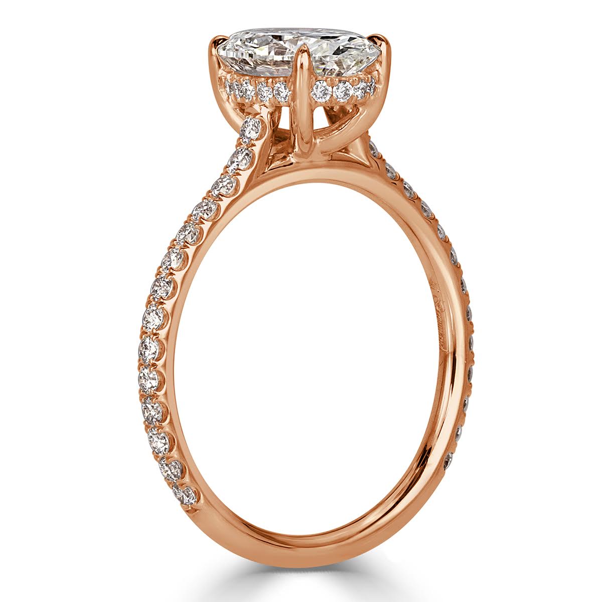 2.09ct Oval Cut Diamond Engagement Ring