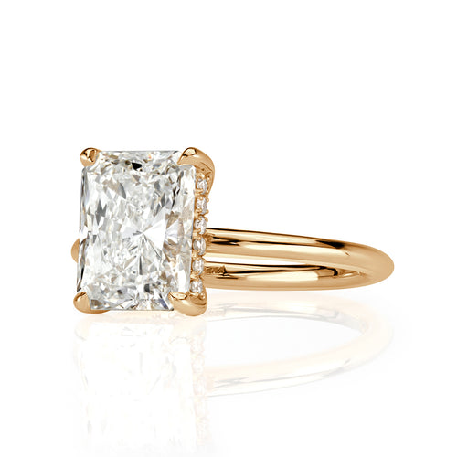 3.62ct Radiant Cut Diamond Engagement Ring