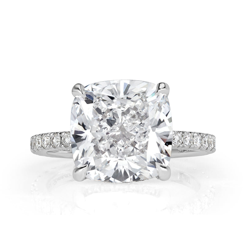 6.75ct Cushion Cut Diamond Engagement Ring