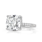 6.75ct Cushion Cut Diamond Engagement Ring