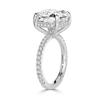 6.75ct Cushion Cut Diamond Engagement Ring