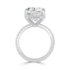 6.75ct Cushion Cut Diamond Engagement Ring