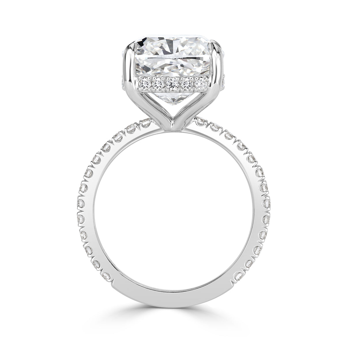 6.75ct Cushion Cut Diamond Engagement Ring