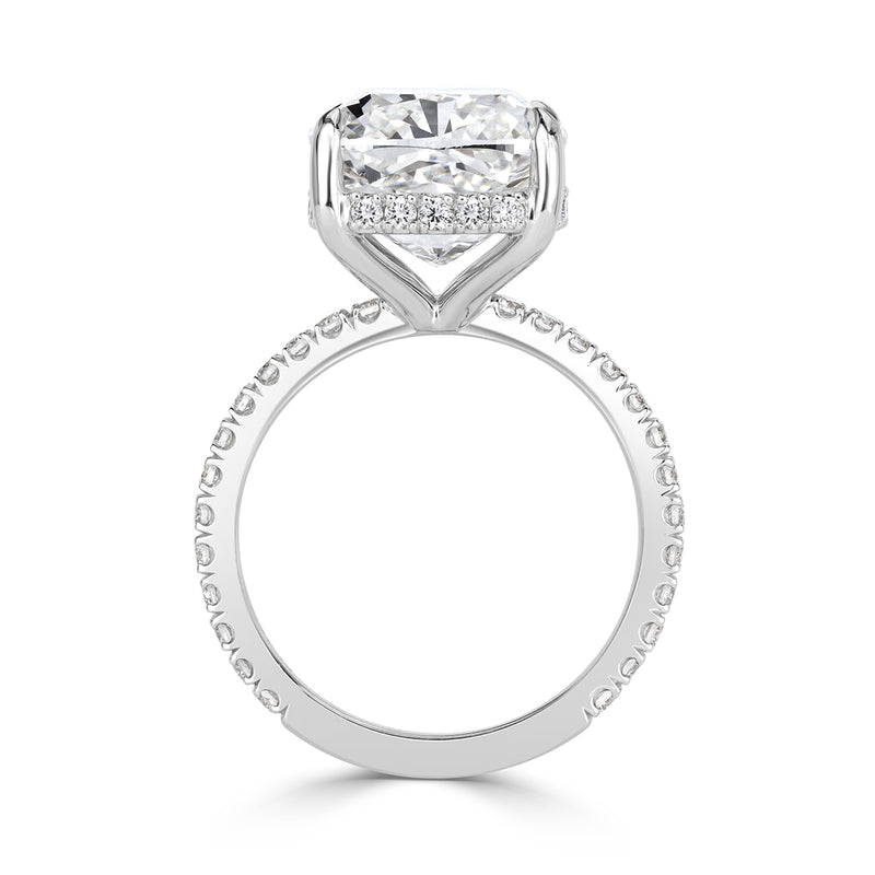 6.75ct Cushion Cut Diamond Engagement Ring