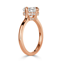 1.81ct Asscher Cut Diamond Engagement Ring