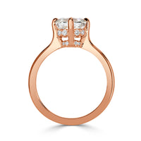 1.81ct Asscher Cut Diamond Engagement Ring