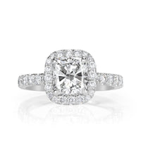 2.34ct Cushion Cut Diamond Engagement Ring