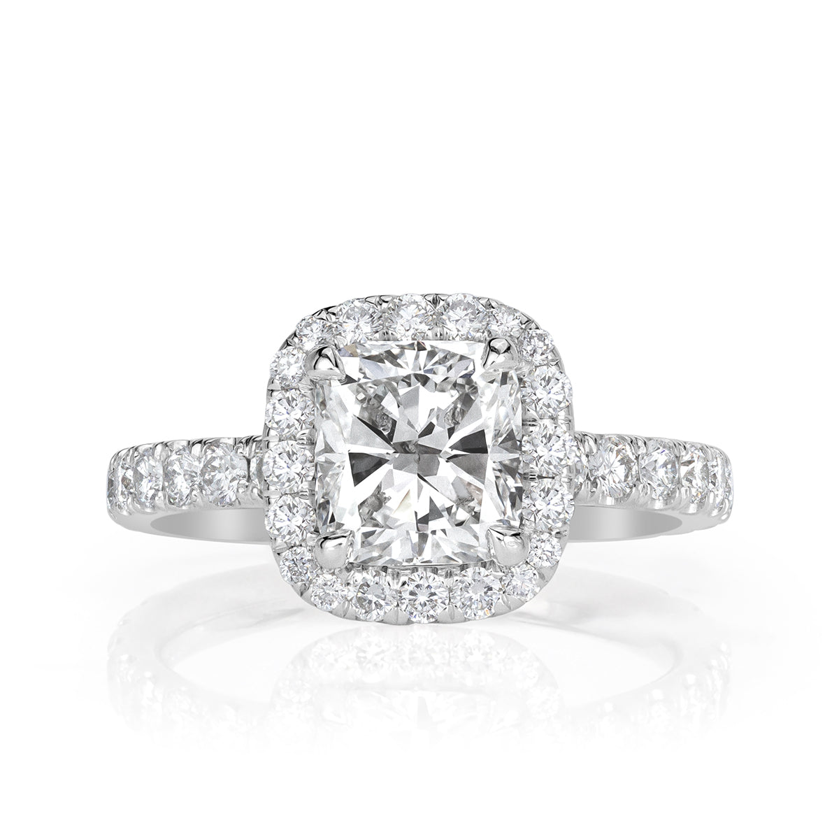 2.34ct Cushion Cut Diamond Engagement Ring