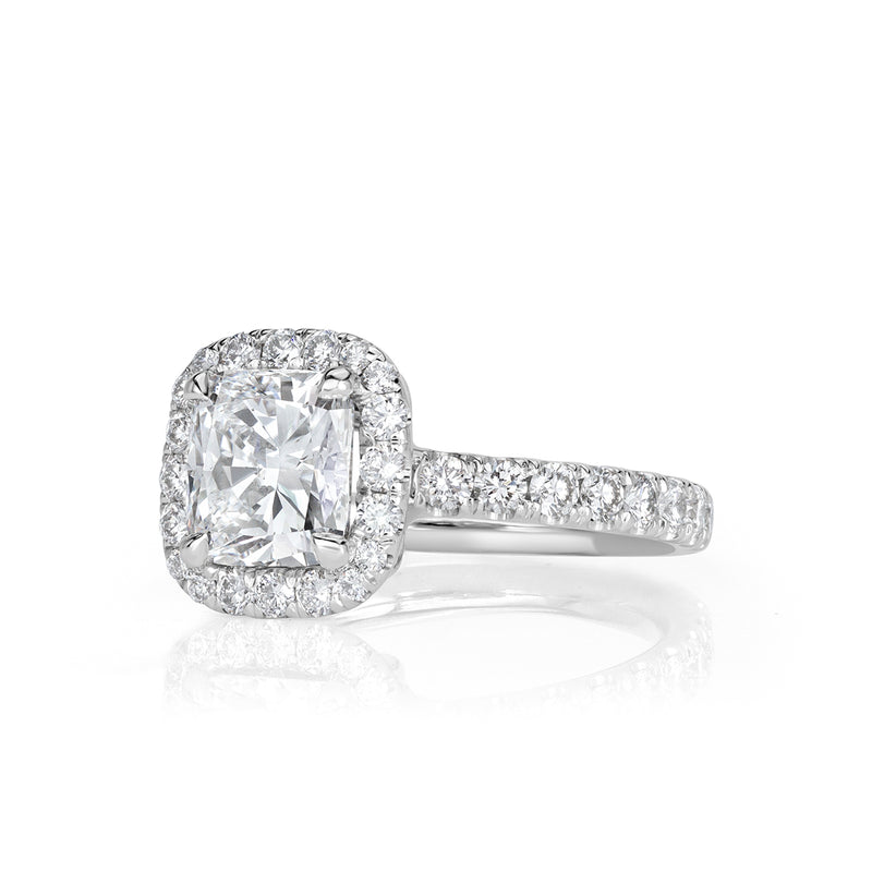 2.34ct Cushion Cut Diamond Engagement Ring