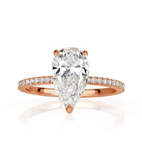 2.06ct Pear Shaped Diamond Engagement Ring