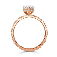 2.06ct Pear Shaped Diamond Engagement Ring