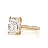 3.58ct Radiant Cut Diamond Engagement Ring