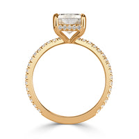 3.58ct Radiant Cut Diamond Engagement Ring