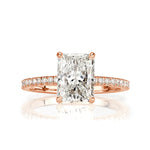 2.42ct Radiant Cut Diamond Engagement Ring