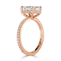 2.42ct Radiant Cut Diamond Engagement Ring