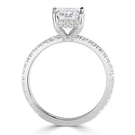 3.38ct Emerald Cut Diamond Engagement Ring