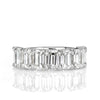 4.50ct Emerald Cut Diamond Wedding Band in 18k White Gold