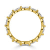 1.00ct Marquise Cut Diamond Eternity Band in 18k Champagne Yellow Gold