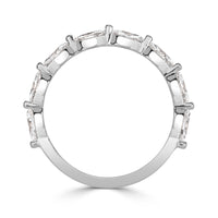 0.90ct Marquise Cut Diamond Wedding Band in Platinum