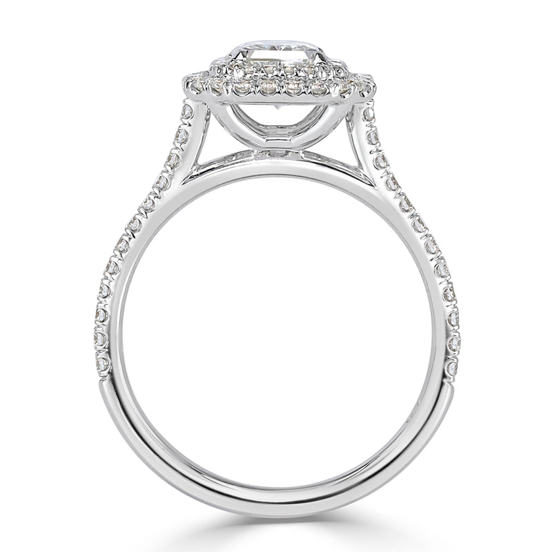 1.56ct Radiant Cut Diamond Engagement Ring