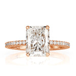 2.94ct Radiant Cut Diamond Engagement Ring