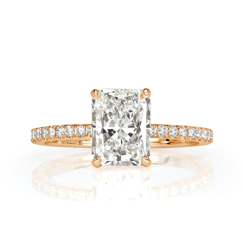 2.16ct Radiant Cut Diamond Engagement Ring