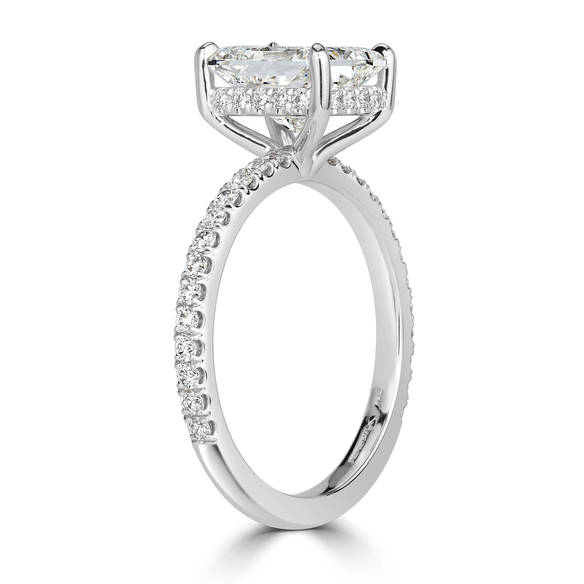 2.53ct Radiant Cut Diamond Engagement Ring