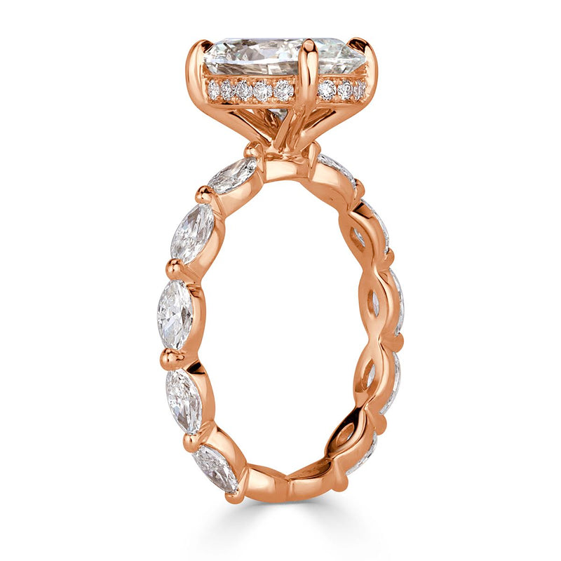 2.93ct Oval Cut Diamond Engagement Ring