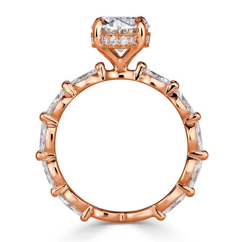 2.93ct Oval Cut Diamond Engagement Ring