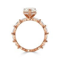 3.90ct Pear Shaped Diamond Engagement Ring