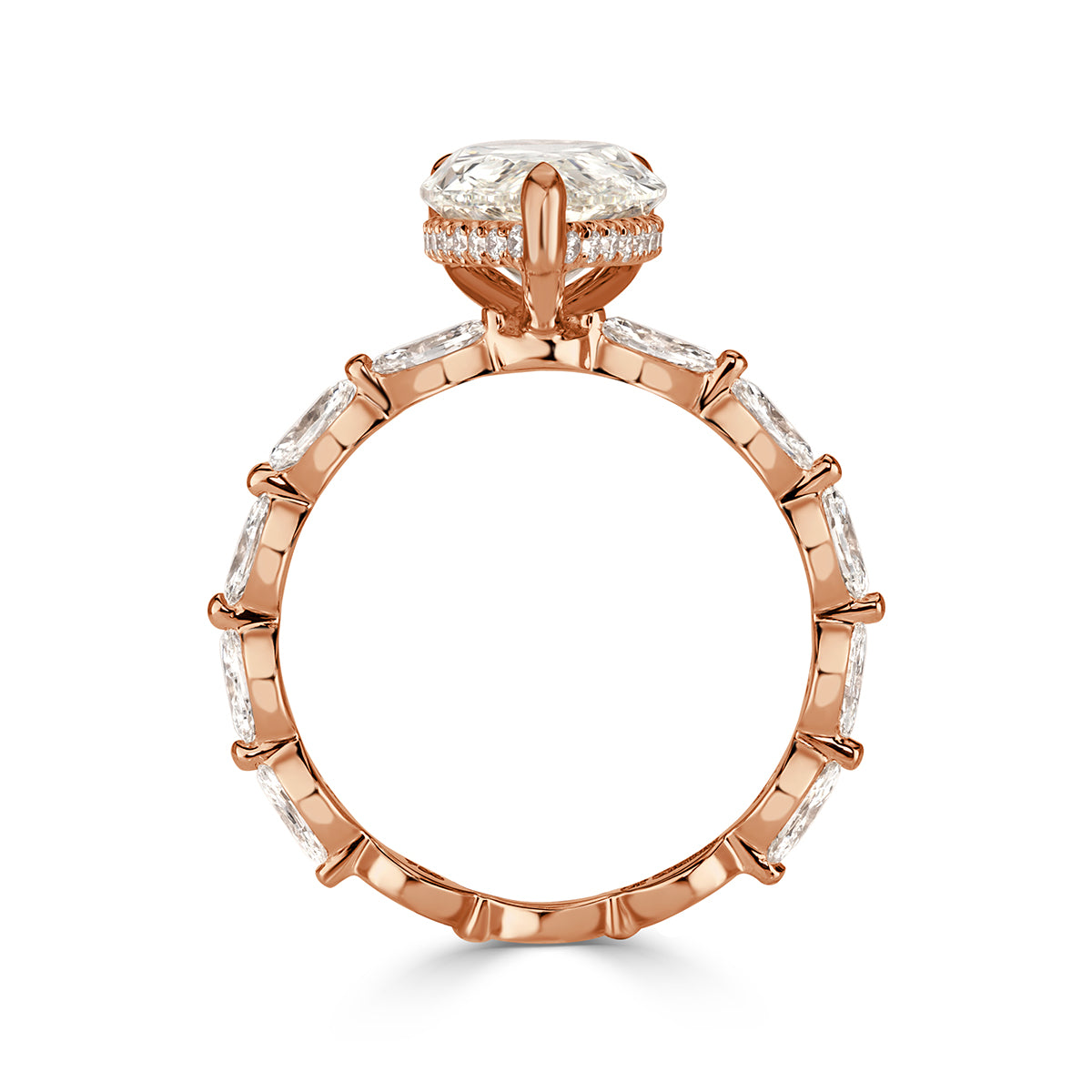 3.90ct Pear Shaped Diamond Engagement Ring