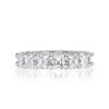 8.00ct Asscher Cut Diamond Eternity Band in Platinum