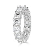 8.00ct Asscher Cut Diamond Eternity Band in 18k White Gold
