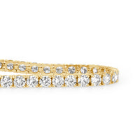 8.90ct Round Brilliant Cut Diamond Tennis Bracelet in 14k Yellow Gold