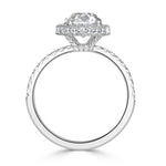 2.24ct Old Mine Cut Diamond Engagement Ring